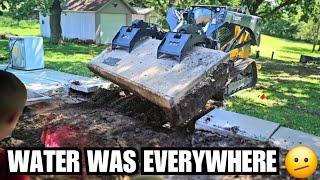 This Skid Steer Fixes our NIGHTMARE Drainage Problem on the #Homestead