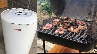 DIY BBQ GRILL from old water boilers