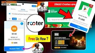 HOW TO GET FREE UC WITH ROOTER COIN | HOW TO USE ROOTER CREDIT | BGMI UC PURCHASE | UC REDEEM CODE