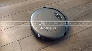 Robotic Vacuum Returning To Base KOBOT Model RV353 Slim Series Robotic Vacuum Cleaner