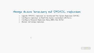 70 412 R2 05 Manage Active Directory And SYSVOL Replication