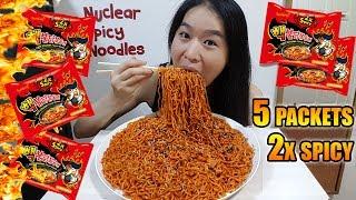 NUCLEAR FIRE NOODLES CHALLENGE • Mukbang •  Eating Show