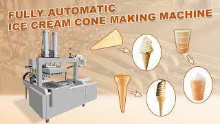 60 Mould Ice Cream Snow Cone Maker Machine|Baking Ice Cream Wafer Cone Maker|KFC Wafer Cup