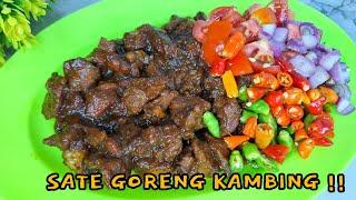 RESEP SATE GORENG KAMBING, ENAK, EMPUK, ANTI RIBET !!