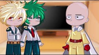 Class 1A React To Saitama As New Pro Hero // MHA // Gacha Club