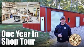 Shop Tour - First Year In My New Woodworking Shop