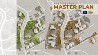 Master Plan Architecture by Photoshop (Hậu Kỳ Mặt Bằng Tổng Thể Kiến Trúc)