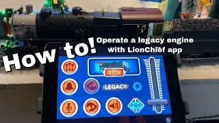 How To - Operate a Bluetooth Lionel Legacy Train Engine with The LionChief app