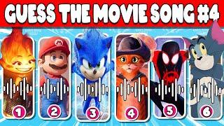 Guess The Movie Song | Netflix Puss in Boots, Super Mario Bros, Sonic, spider Man , Tom And Jerry