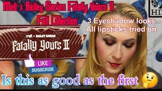 Unbox/First Impressions Melt x Bailey Sarian Fatally Yours II Collection | 3 Eyeshadow Looks