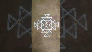 Easy kolam /simple kolam/trending kolam/beginners kolam /daily kolam #shorts #kolam #rangoli