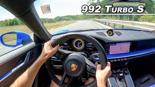 2022 Porsche 992 911 Turbo S - Launch Control Coffee Run (POV Binaural Audio)