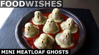 Mini Meatloaf Ghosts - Halloween Meatloaf - Food Wishes