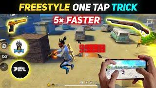 Freestyle One Tap 5× Faster Headshot Trick || Freestyle Trick Free Fire #1