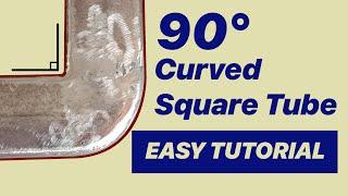 90 Degrees Curved Square Tube | Rom's Fabrication