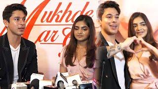 Pratik Sehajpal and Disha Gupta Interaction with Media for their song ''Tere Mukhde Pe Mar Gaye''