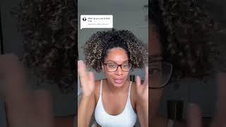 How I do my ponytails #hairstyle #curlyhair #naturalhair