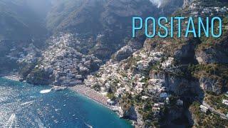 POSITANO, ITALY (4K City Tour) Stunning Aerial, Drone, and Walking 4K Footage