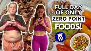 I Ate ONLY Zero Point Foods for a Day | WeightWatchers | What I Eat in a Day For Weight Loss