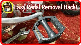 How To Remove Bike Pedals From a Bike Quickly & Easily -  No Pedal Wrench Needed!