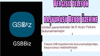 Vergisiz Telefon Başvurusunun Reddedilmesi Hakkında!