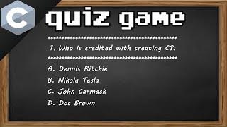 C quiz game 