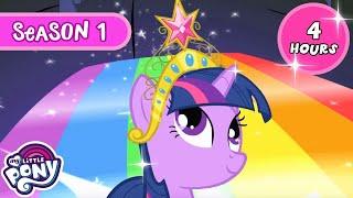 SEASON 1 MINI MOVIE  4 HOURS | My Little Pony: Friendship is Magic | Mega Compilation 