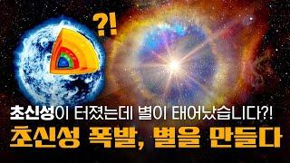 초신성이 터졌는데 별이 태어났습니다?! ㅎㄷㄷ | 초신성은 더 이상 별의 죽음만이 아니다! | Nature 최신 연구