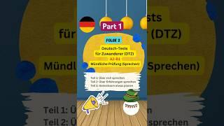 Part 1 - Folge 2 - Deutsch Test für Zuwanderer (DTZ) A2-B1 mündliche Prüfung (Sprechen) #german2you