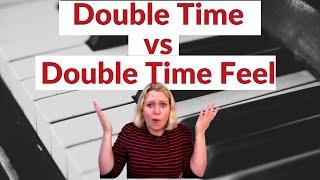 Double Time vs Double Time Feel - explanation and DEMONSTRATION