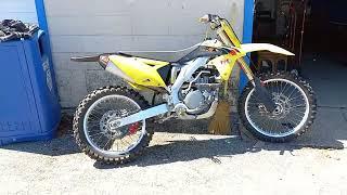 Checkout this Suzuki RMZ 450! +Mini rideout w the puch maxi at the farm