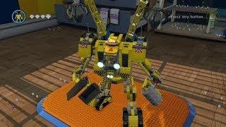 LEGO Movie Videogame - Golden Instruction Build #13 - Emmet's Mech Showcase