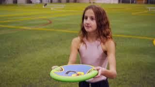 Bouncy Disc Paddle Ball Game & Frisbee: Kids Toss and Catch Balls Set