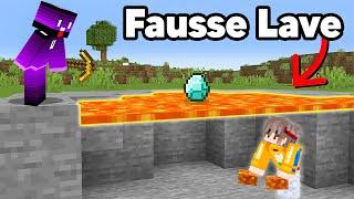 Je l'ai Piégé avec de la Fausse Lave sur Minecraft !