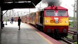 Tejas Exp OR DoubleDecker Exp ? KYN WDP3A hauling MAO LTT  DoubleDecker Exp Chugs hard through Diva