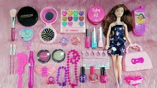 Most Satisfying with Unboxing Girls Fashion Accessories Makeup and Barbie Doll