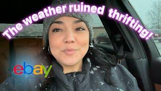 The weather didn't cooperate for this thrift trip!
