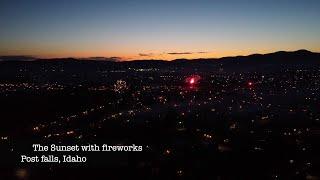 Post Falls, Idaho - Public Firework display - (DJI Mavic Mini Drone)