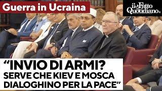 Parolin: "Fermare l'invio di armi in Ucraina? Serve che Mosca e Kiev dialoghino per la pace"