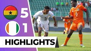Ghana Black Starlets 5-1 Ivory Coast - Goal Highlights - WAFU U17 Tournament