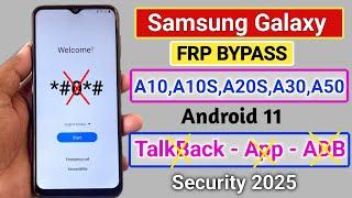 Samsung A10,A10S,A20S,A30,A50 FRP Bypass 2024 Android 11 || Google Account Unlock Without PC