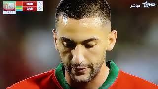 ملخص الشوط الأول المغرب ضد الغابون ، match Maroc Vs Gabon