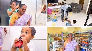 பேரன் வந்ததும் எல்லா ROUTINEஉம் மாறிபோச்சு |HE CHANGED EVERYTHING |VLOG|@Ammasamayalrecipes