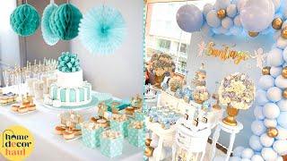 Ideas For Baby Shower Party Decorations At Home | Baby Shower Table Setup Ideas | Home Decor Haul