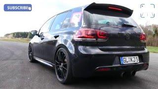 740 HP VW Golf 6 R 3.6 V6 BiTurbo HGP FAST! 60-230 km/h Acceleration