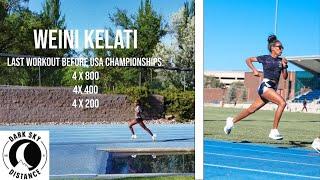 Weini Kelati's Last Workout Before the 2023 USATF Championships