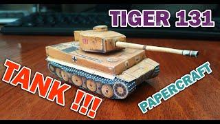 Diy papercraft model Tank Tiger 131 (mini)