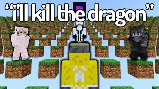 Minecraft Manhunt But It’s In Skygrid
