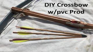 DIY Crossbow with PVC tillered Prod