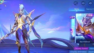 Alpha Painted Starlight Skin - "Star Enforcer" Gameplay - Mobile Legends Alpha Starlight Skin